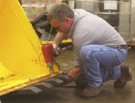 Making sure bolts are tight can prevent damage to your bucket's edge